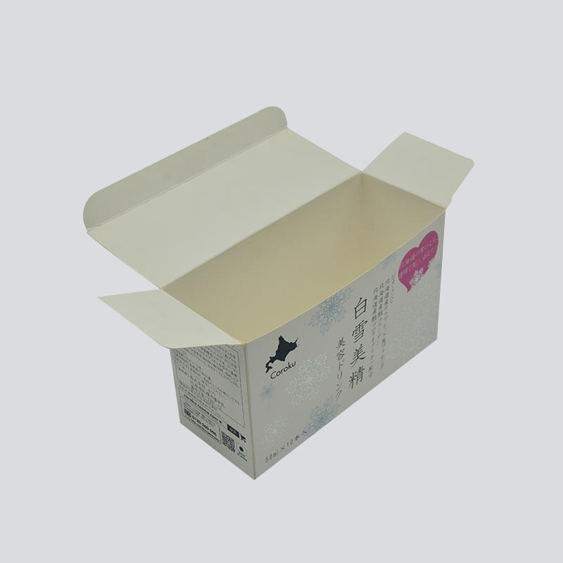 Silver foil stamping buckle bottom box for cosmetic package