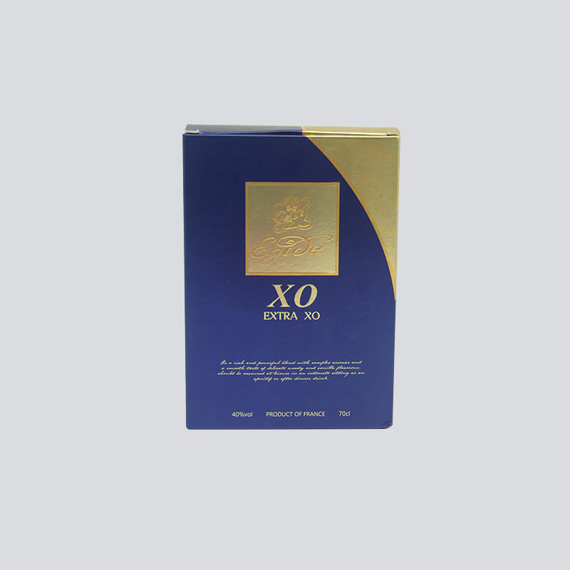 Luxury alcohol Packaging with gold foil Stamping craft