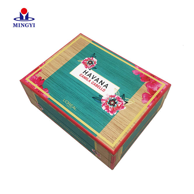 ECO-friendly biodegradable clam shell cosmetic packaging boxes with high quality print