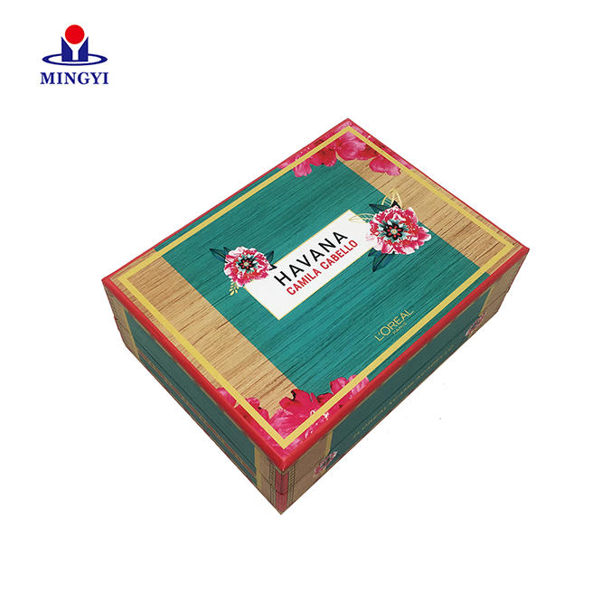 ECO-friendly biodegradable clam shell cosmetic packaging boxes with high quality print