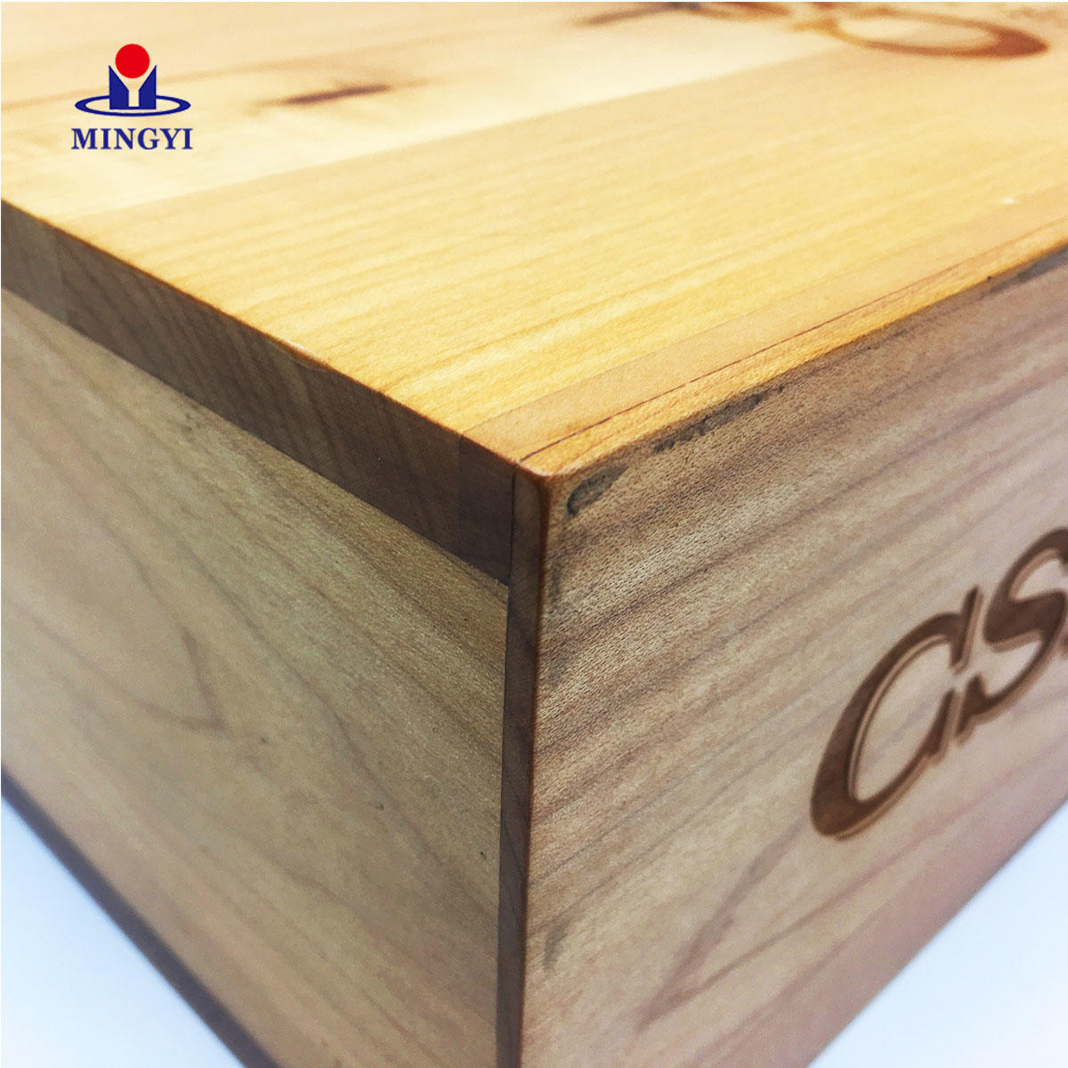 Square wood gift box