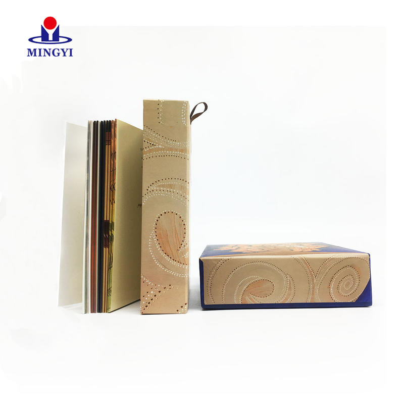 Small size custom souvenir greeting card packaging drawer box custom logo with lid for book