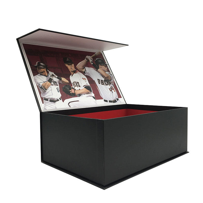 Collapsible Brandy Tube White Card Box Packaging Rectangular Baseball Costume Paper Lunch Gift Box