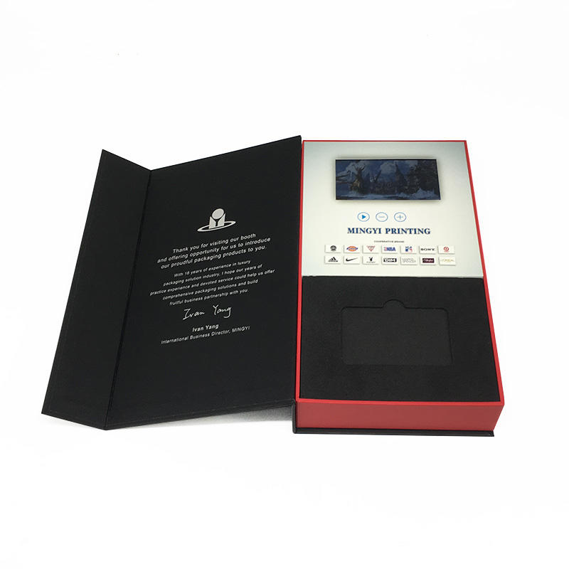 Custom high quality lcd screen gift box for VIP client to promote corporate culture