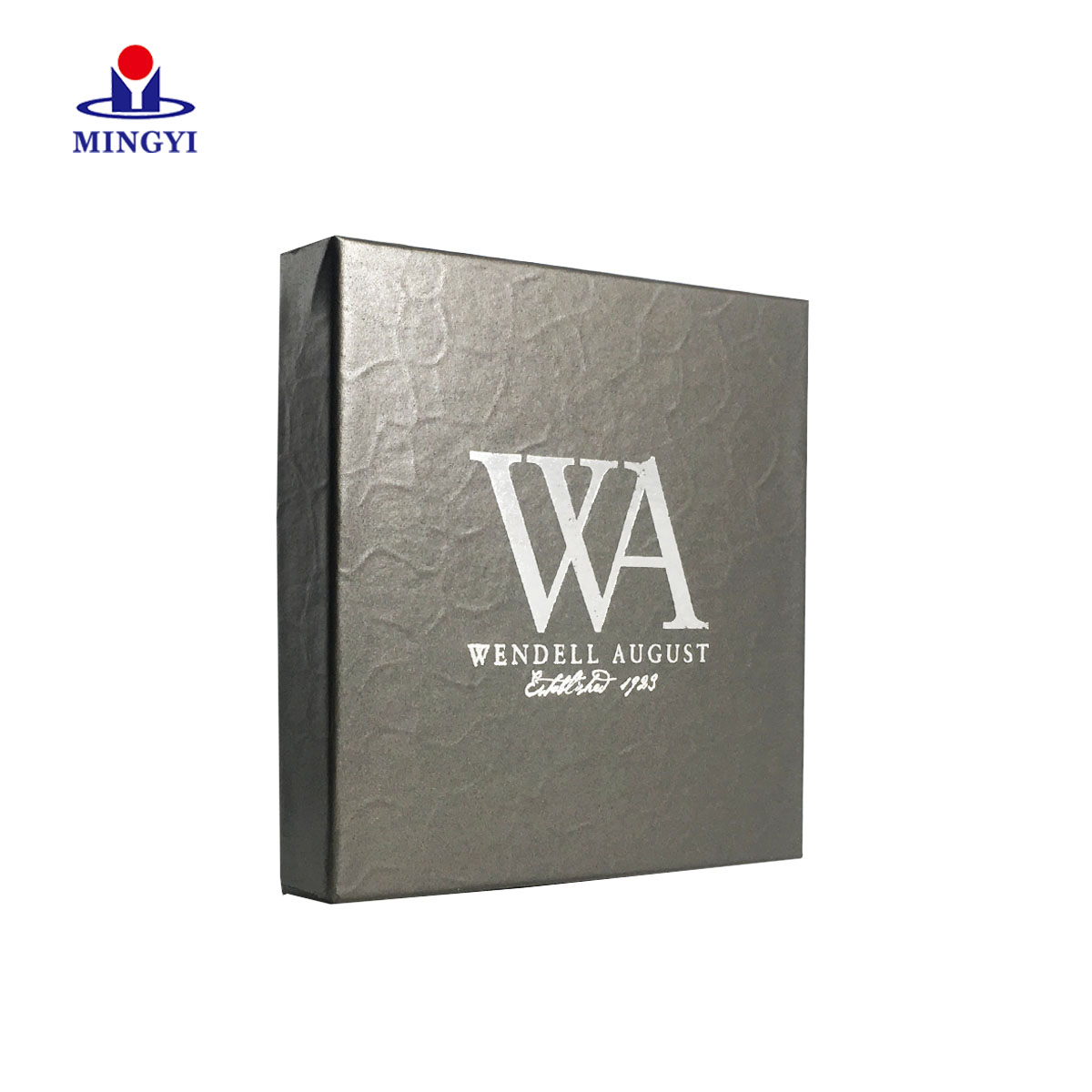 Custom black card paper Marijana packaging box with lid high quality paper